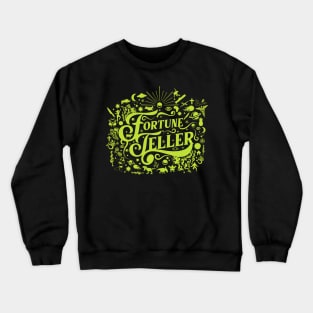 Vintage Fortune Teller Green Crewneck Sweatshirt